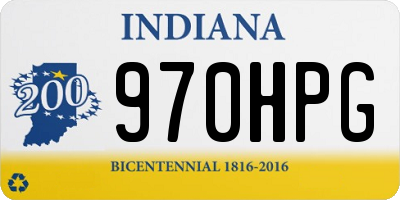 IN license plate 970HPG