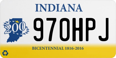 IN license plate 970HPJ