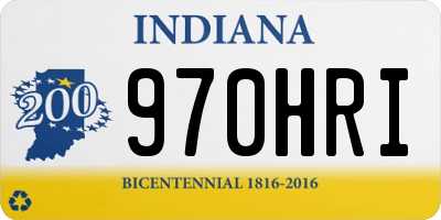 IN license plate 970HRI