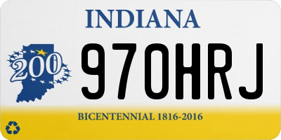 IN license plate 970HRJ