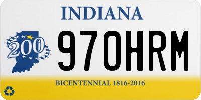 IN license plate 970HRM