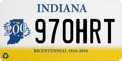 IN license plate 970HRT