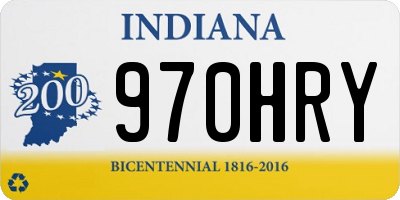 IN license plate 970HRY