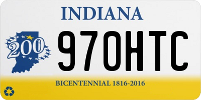 IN license plate 970HTC
