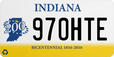 IN license plate 970HTE