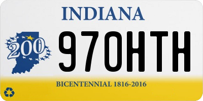 IN license plate 970HTH
