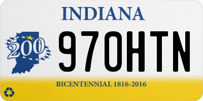 IN license plate 970HTN