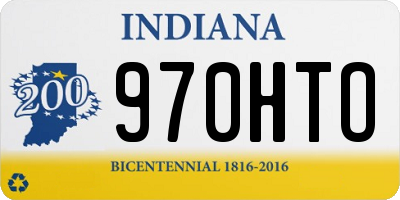IN license plate 970HTO
