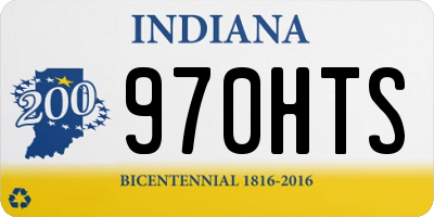IN license plate 970HTS