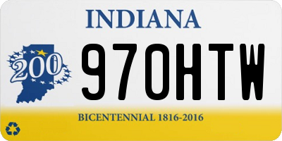 IN license plate 970HTW