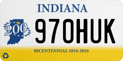 IN license plate 970HUK