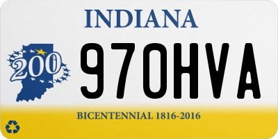 IN license plate 970HVA