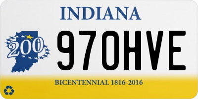 IN license plate 970HVE