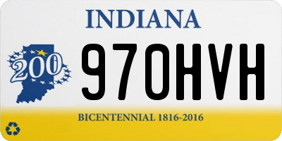 IN license plate 970HVH