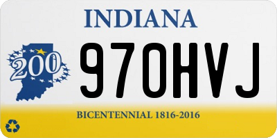 IN license plate 970HVJ