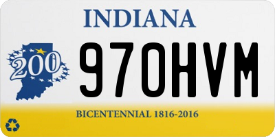 IN license plate 970HVM