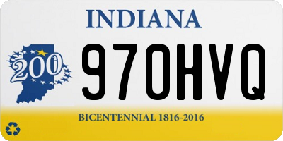 IN license plate 970HVQ