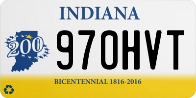 IN license plate 970HVT