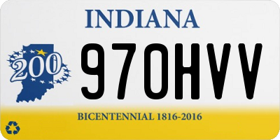 IN license plate 970HVV