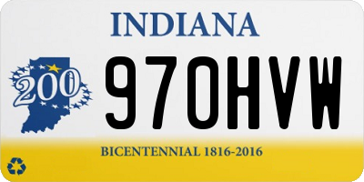 IN license plate 970HVW