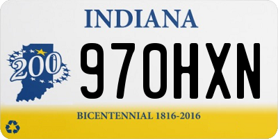 IN license plate 970HXN