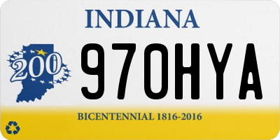 IN license plate 970HYA