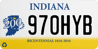 IN license plate 970HYB