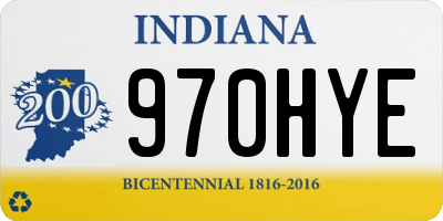 IN license plate 970HYE