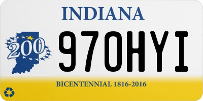 IN license plate 970HYI