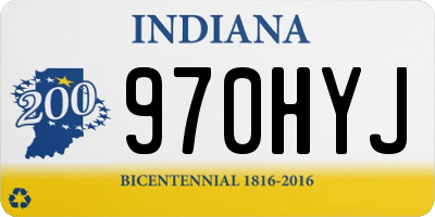 IN license plate 970HYJ