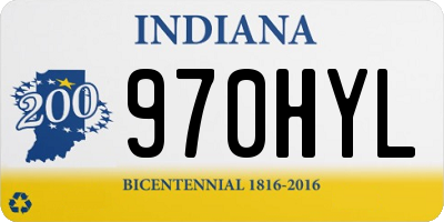 IN license plate 970HYL