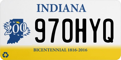 IN license plate 970HYQ