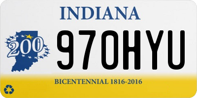 IN license plate 970HYU