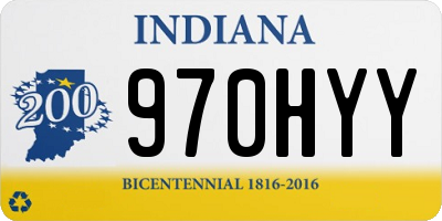 IN license plate 970HYY