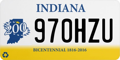 IN license plate 970HZU