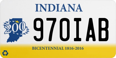 IN license plate 970IAB