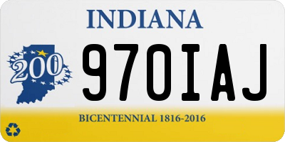 IN license plate 970IAJ