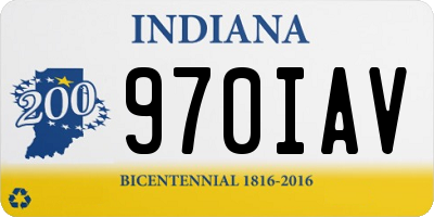 IN license plate 970IAV