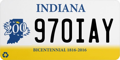 IN license plate 970IAY