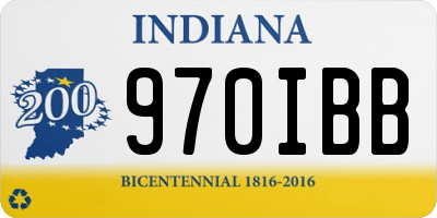 IN license plate 970IBB