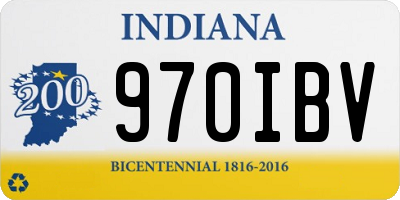IN license plate 970IBV