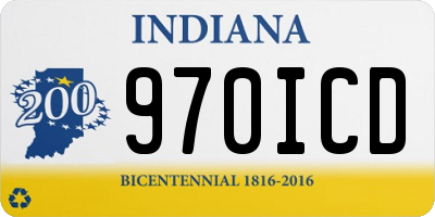 IN license plate 970ICD