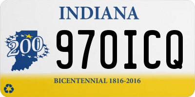 IN license plate 970ICQ