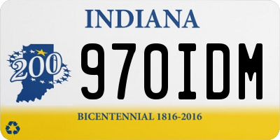 IN license plate 970IDM