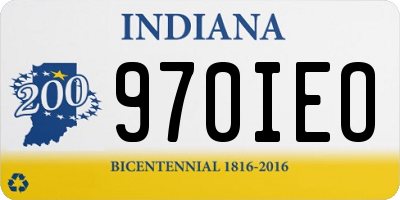 IN license plate 970IEO