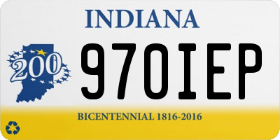 IN license plate 970IEP