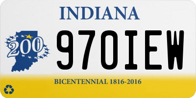 IN license plate 970IEW