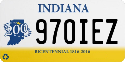 IN license plate 970IEZ