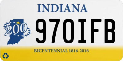 IN license plate 970IFB