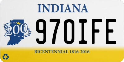 IN license plate 970IFE